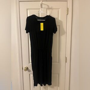 NWT Black Woman’s Knee Length Short Sleeve Dress
